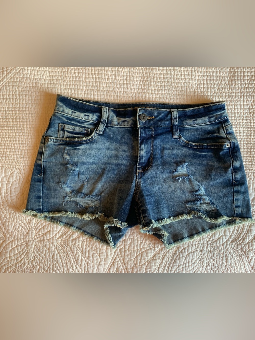 Arizona Jean Co. distressed denim shorts